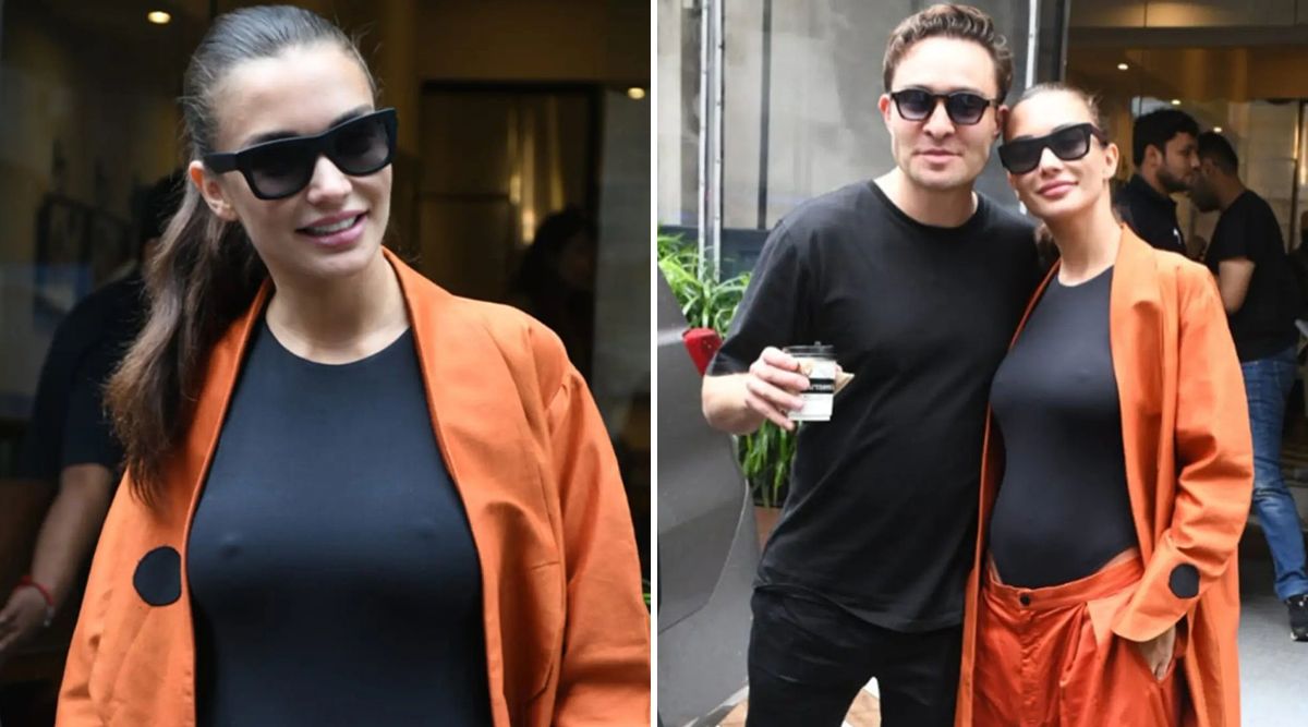 Amy Jackson Goes BRALESS, Makes A Style Statement As She Poses With Boyfriend Ed Westwick (View Pics)