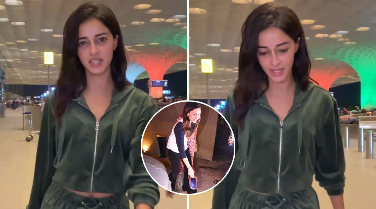 HILARIOUS! After Alia Bhatt, Ananya Panday Takes A JIBE At Paps For Leaving Their Chappal's On Her Exit From Airport! (Watch Video) 