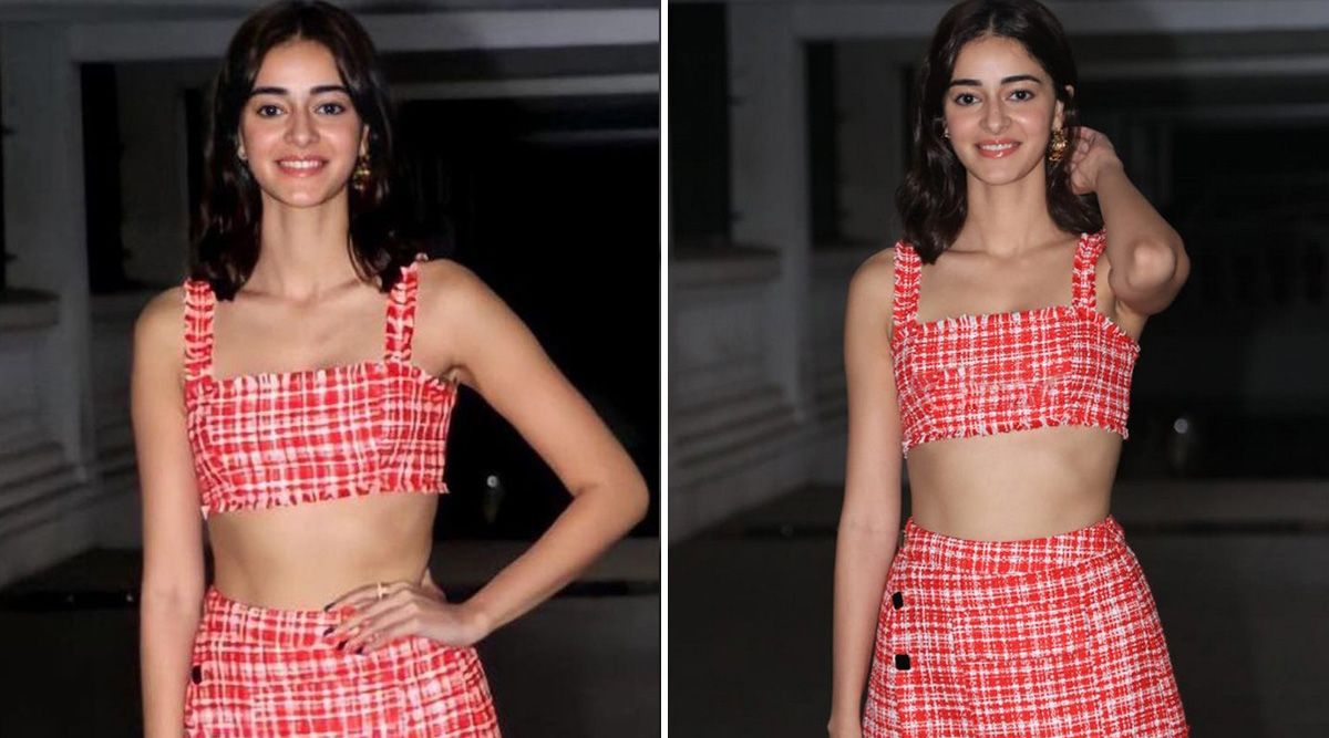 Ananya Panday paints the town red in this Self-Portrait co-ord set