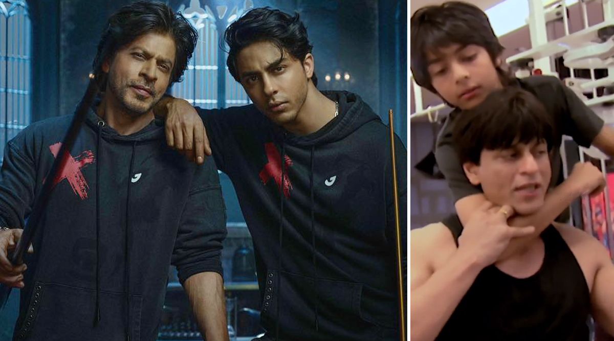 Aww! Young Aryan Khan Playfully Chokes Shah Rukh Khan In A THROWBACK Video; Watch His Epic Reaction! 
