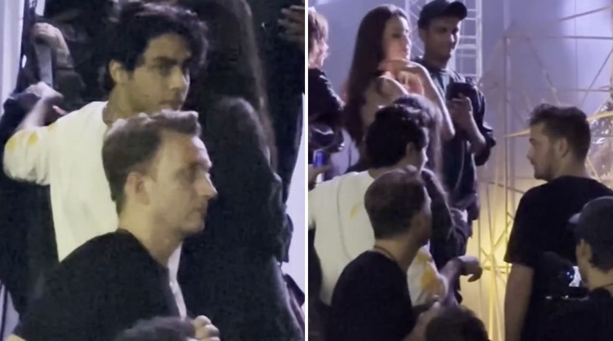 Aryan Khan Meets Martin Garrix At The Mumbai Concert; Netizens say, “Anyone Ever Seen Aryan Khan Smiling...?” (Watch Video)