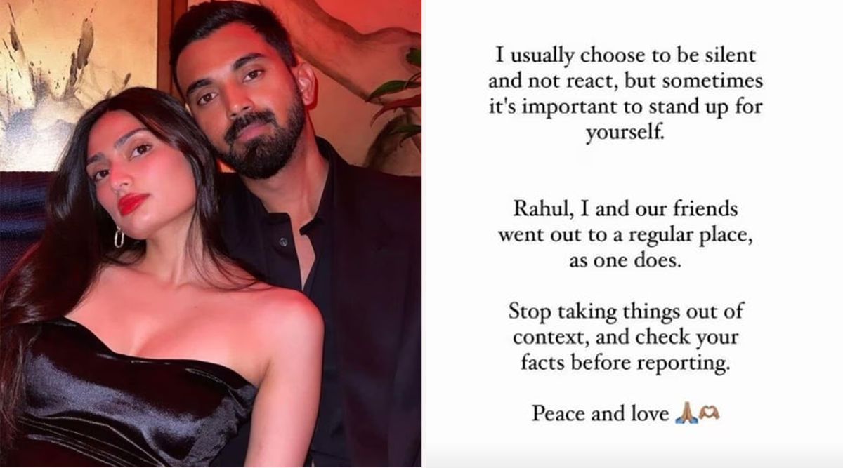 Athiya Shetty CLARIFIES To The Rumours Of Going To A Strip Club With Husband KL Rahul (View Post)