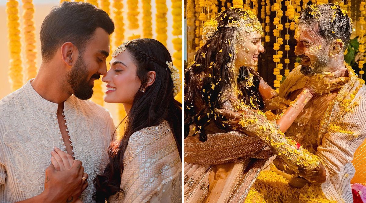 Newly-weds Athiya Shetty & KL Rahul DROP pictures from their memorable Haldi ceremony; See pictures!