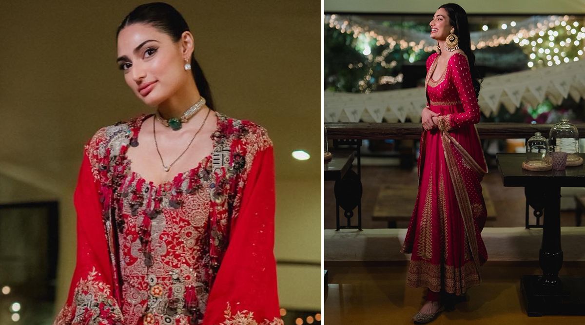 Athiya Shetty in anarkali and sharara set; flaunts her Mangalsutra; Look at her gorgeous fits!