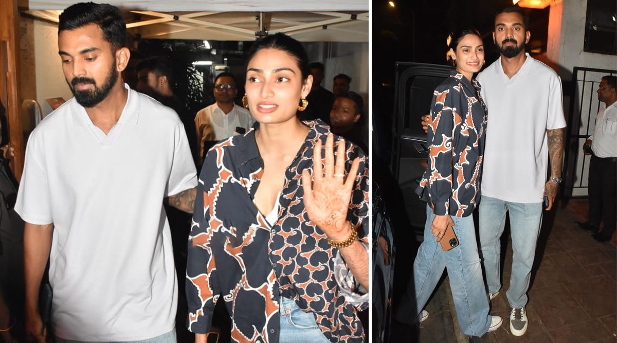 Newly-wed couple Athiya Shetty and KL Rahul spotted for the first time after the wedding; Watch PICS!