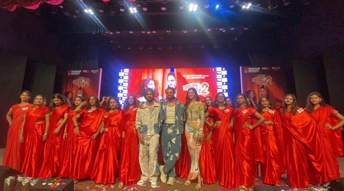 Dream Girl 2: Ayushmann Khurrana, Ananya Panday, And Manjot Singh Get SURPRISED By Chandigarh College Student's Act (View Pic)