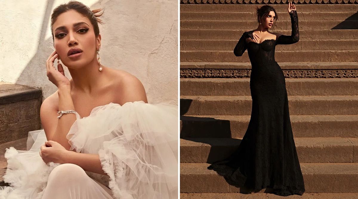 Bhumi Pednekar’s pictures for Travel+Leisure magazine in white and black gowns, completely nails the cover look!