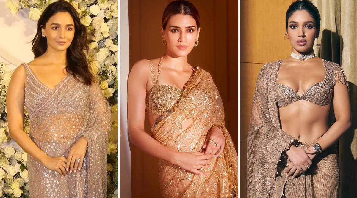 Five times Bollywood actresses have proved golden saree look stunning to choose for festive outings; See INSIDE!