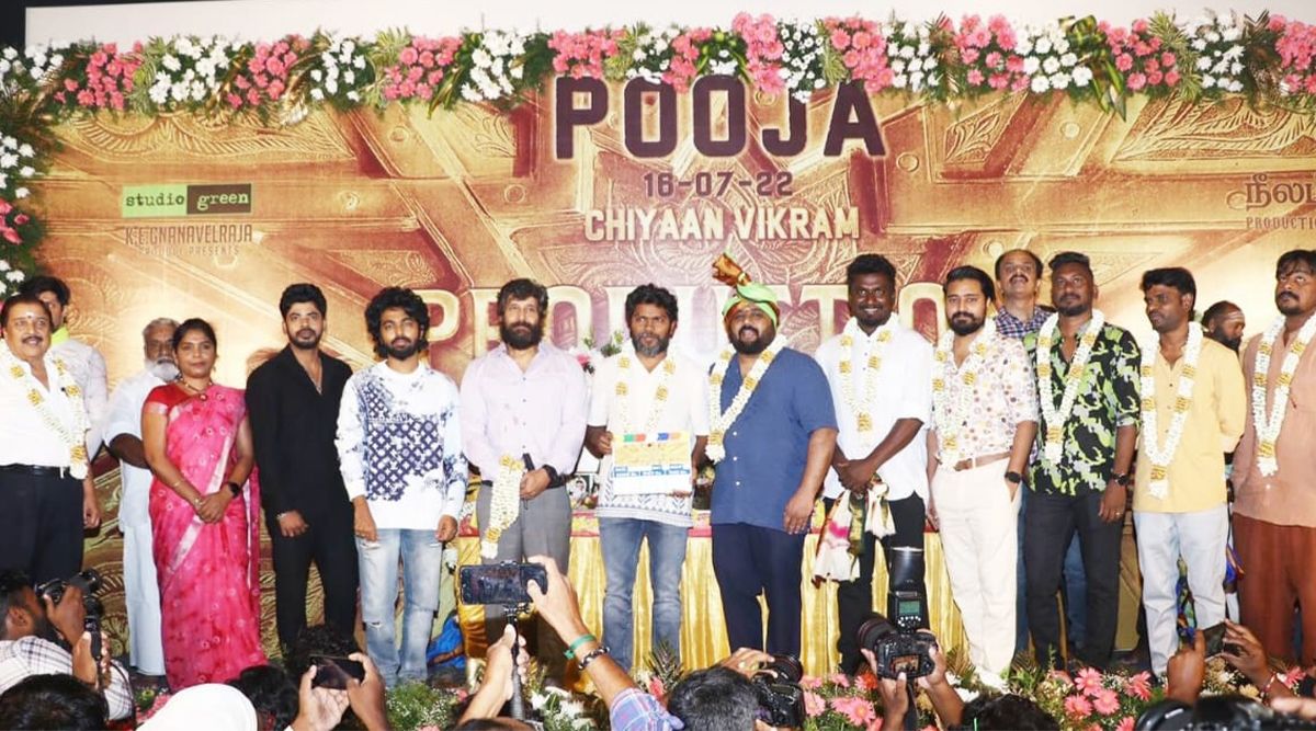 Chiyaan Vikram joins Pa Ranjith for his upcoming film; The Pooja ceremony pictures look great