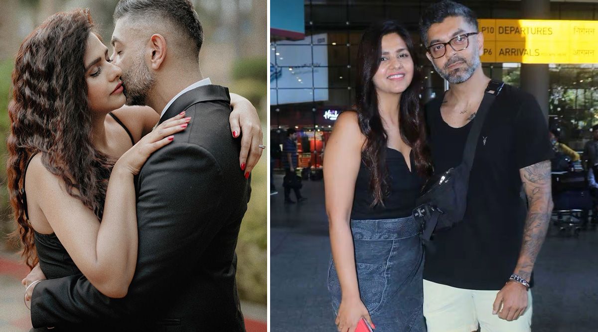 Dalljiet Kaur and her fiance Nikhil Patel were spotted together, marking his first public appearance; Check PICS!