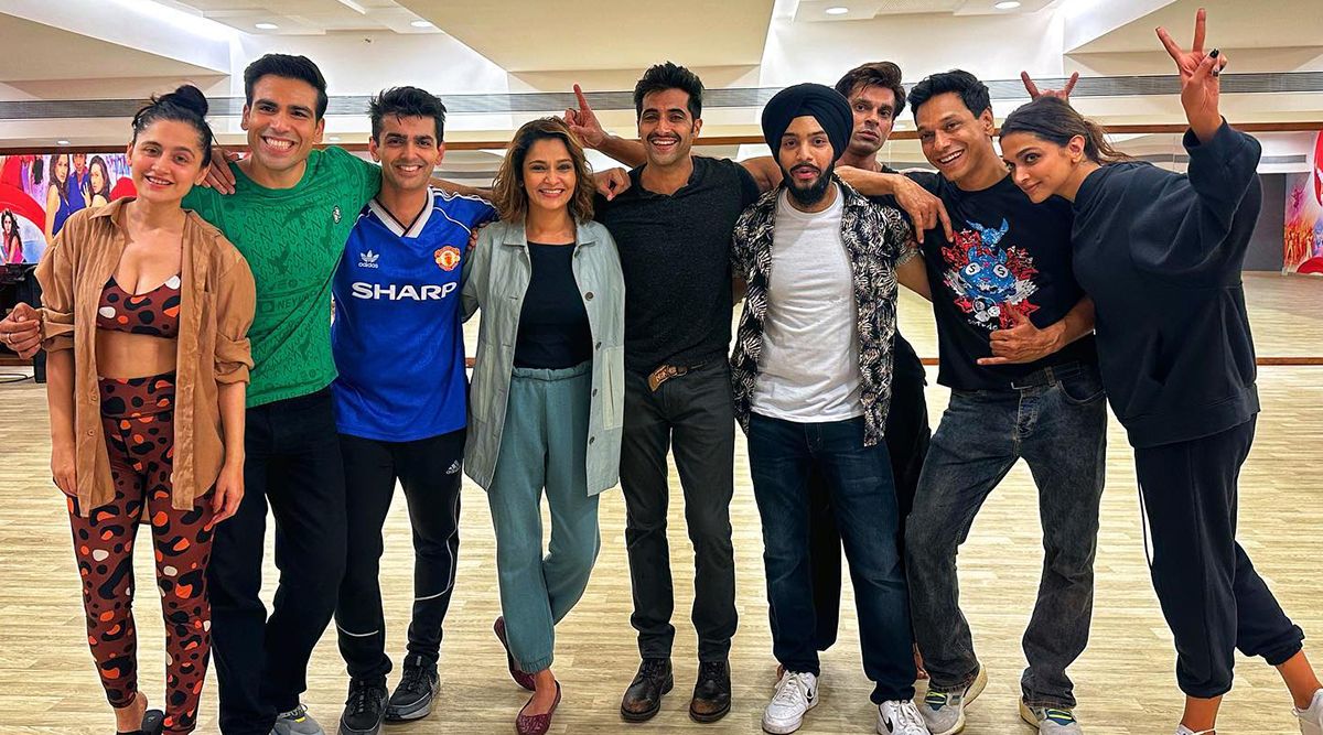 Fighter: Deepika Padukone Rehearses Dance Number With Crew; Poses With Karan Singh Grover and Sanjeeda Sheikh (View Post)