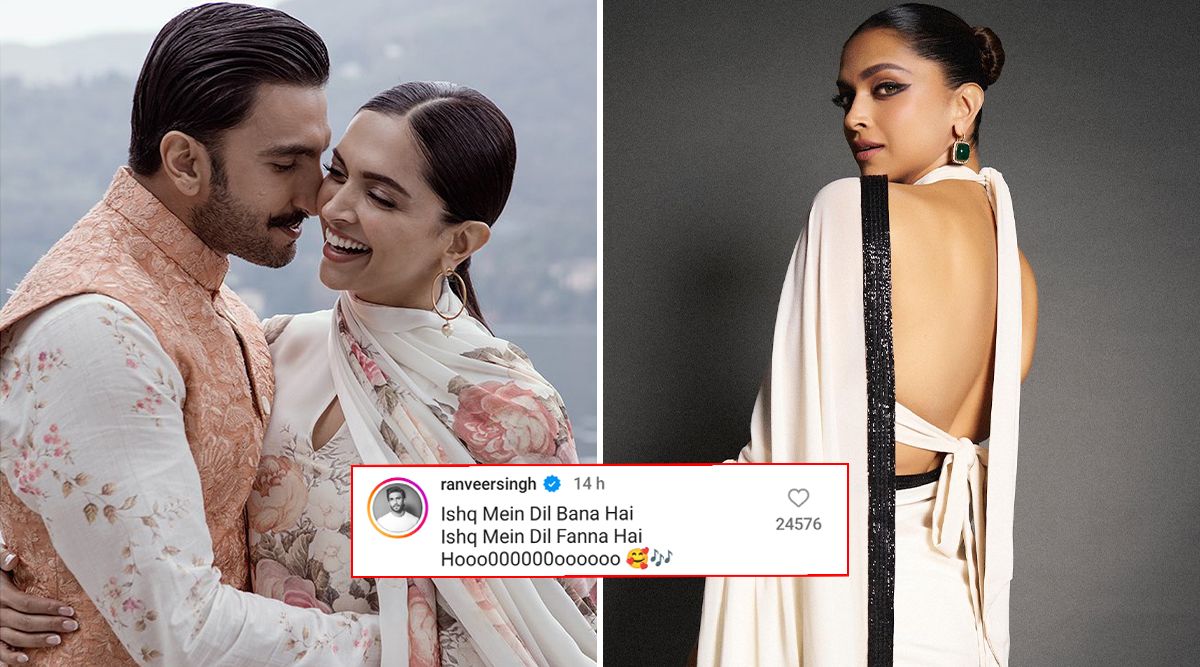 Aww! Ranveer Singh Drops A FLIRTY Comment To Deepika Padukone's Recent SIZZLING Saree Look! (View Pic)