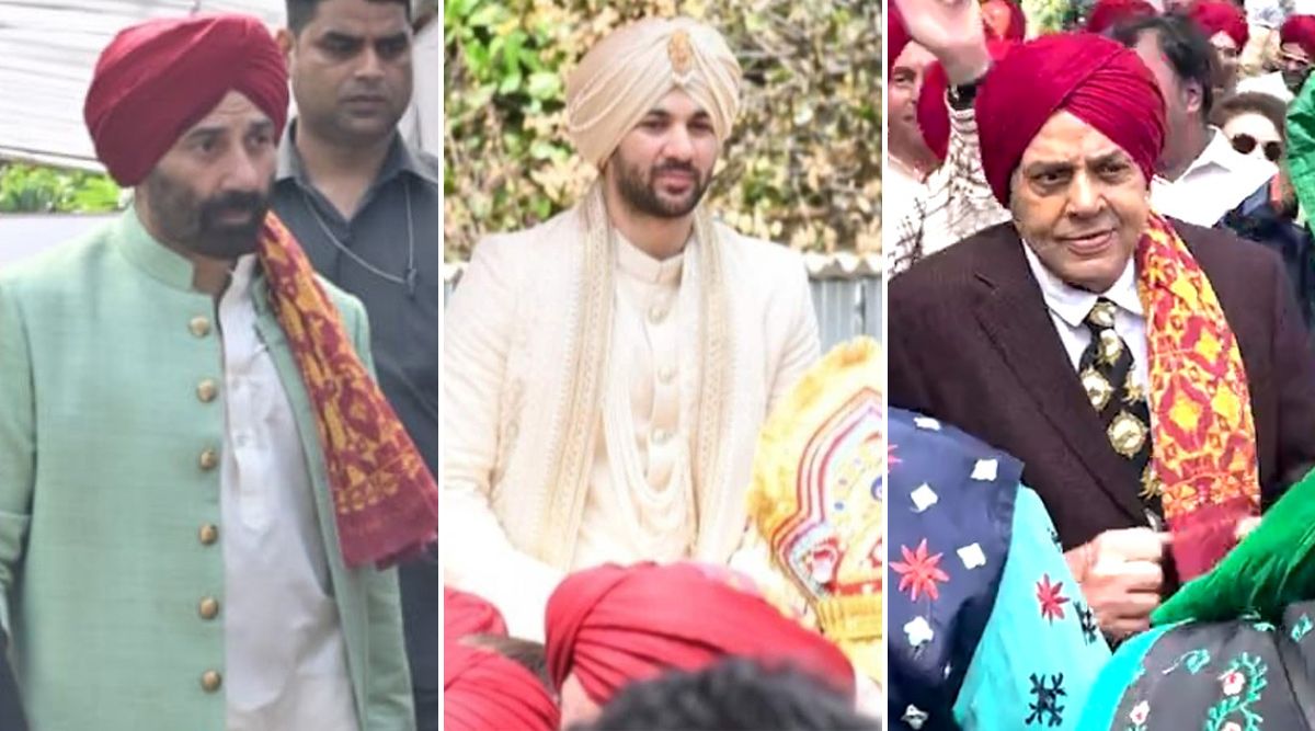 Karan Deol- Drisha Acharya Wedding: Dharmendra And Sunny Deol Turns 'Baraatis' As Groom Got On A 'Ghodi'