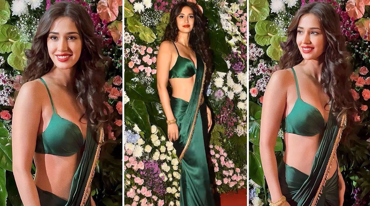 Disha Patani Pulls Of A Green Saree That's Perfect For Your BFF's Wedding 
