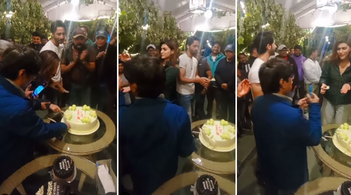 Do Patti: Shaheer Sheikh And Kriti Sanon Throw A Celebratory Evening As They Wrap Up Shooting! (Watch Video)
