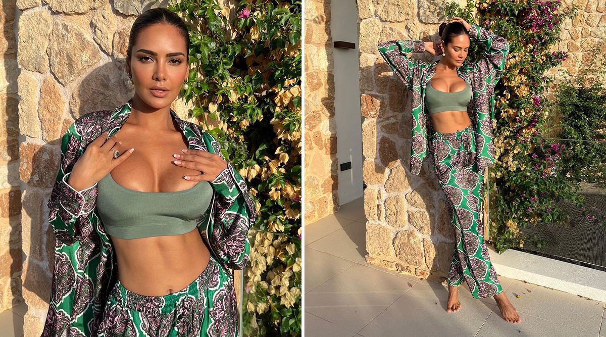 Esha Gupta shares ‘sunkissed’ pictures from Spain donning a stunning green printed outfit