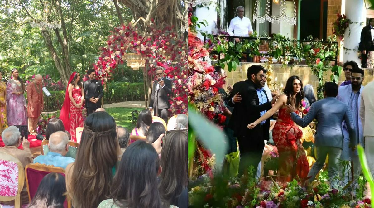 Farhan Akhtar & Shibani Dandekar exchange wedding vows; see their first photos as husband & wife