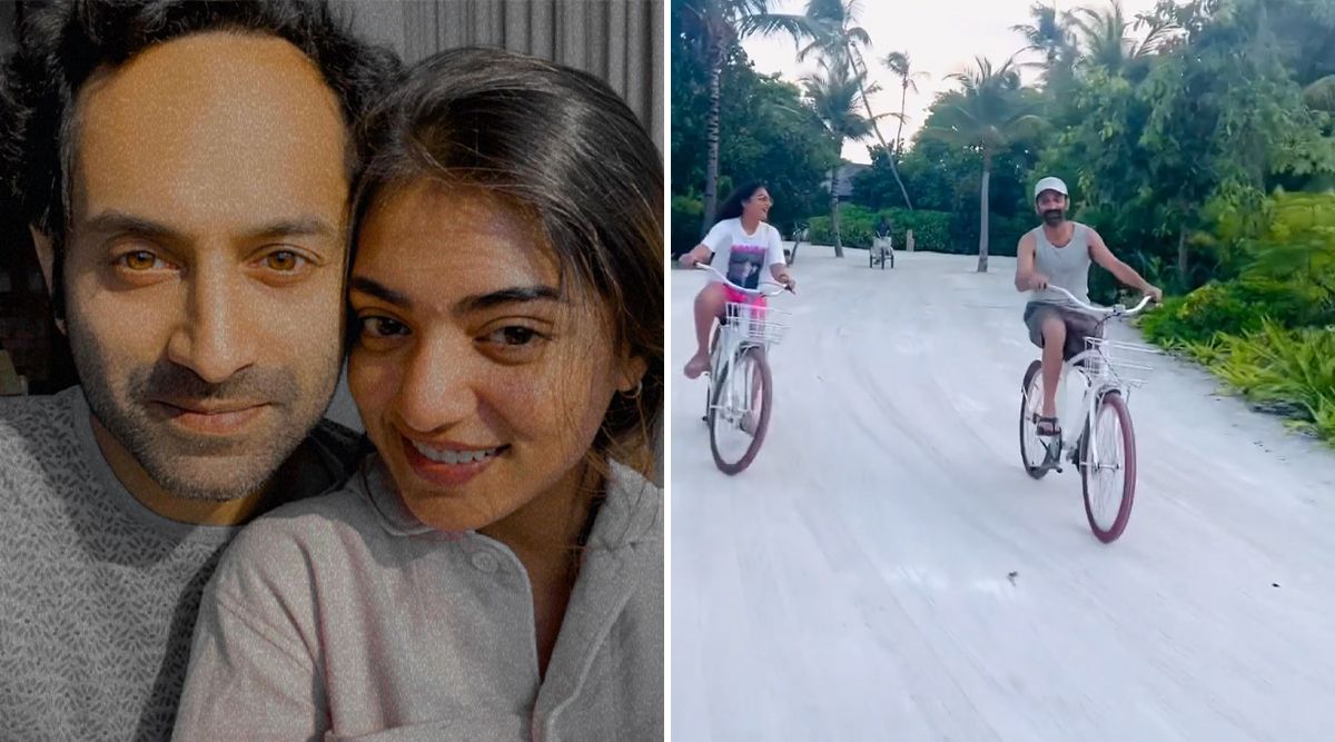 Fahadh Faasil and Nazriya Nazim celebrate their 8th wedding anniversary by embarking on a cycling tour