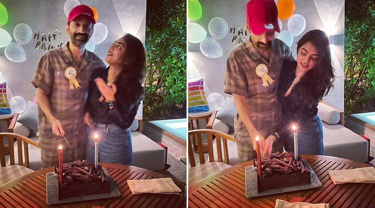 Fahadh Faasil’s birthday cake cutting pictures shared by Nazriya Nazim is beyond adorable; saying 'getting better with age'