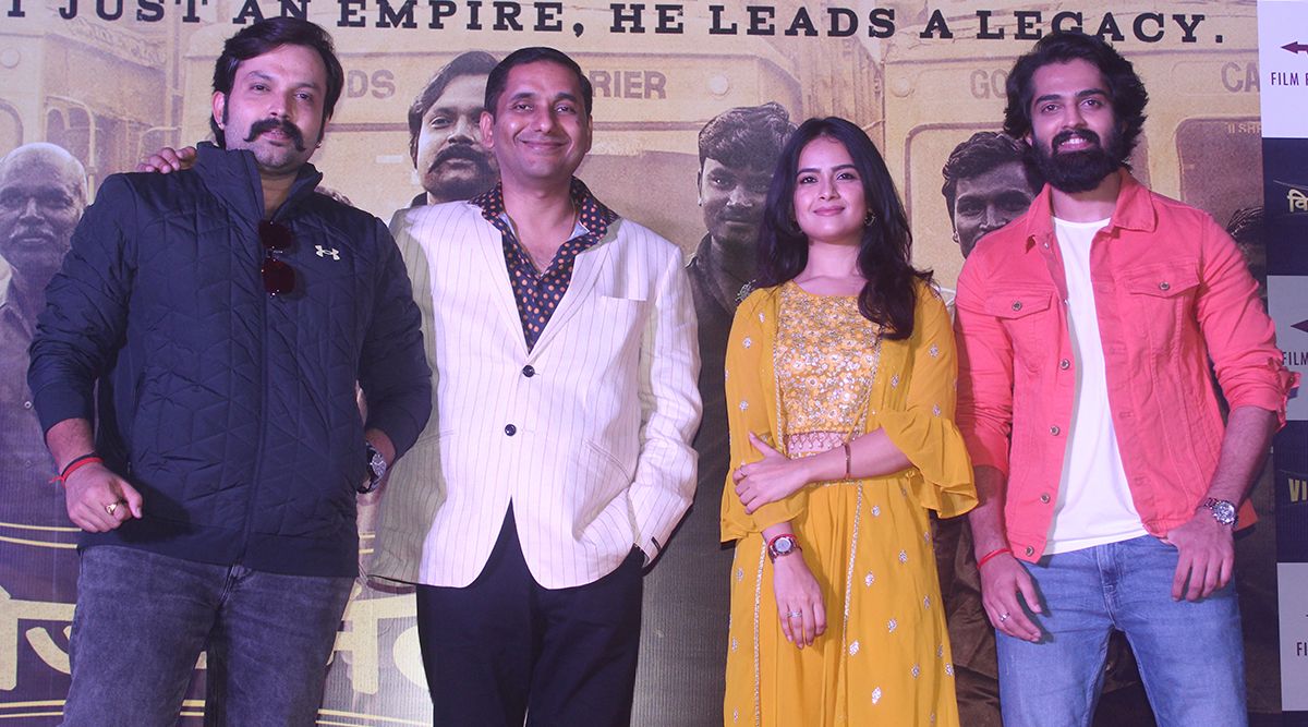Anand Sankeshwar (Producer), Nihal R (Actor), Bharath Bopanna (Actor), and Siri Prahlad  (Actress) participated in a press conference for the movie Vijayanand