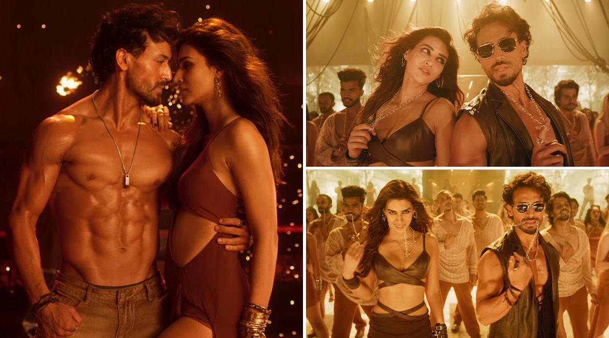 Ganapath Song Hum Aaye Hain Out: Tiger Shroff And Kriti Sanon Groove To The Beats Of Peppy Dance Anthem! (Watch Video)