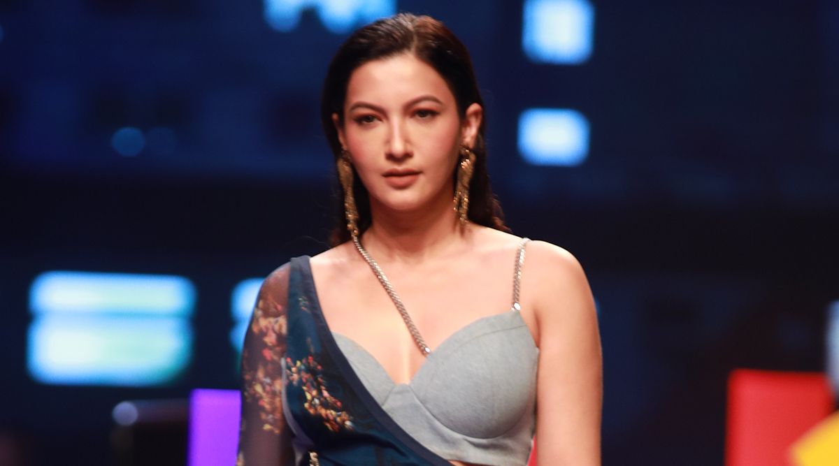 For INIFD Launchpad at Lakme Fashion Week 2022, actress Gauhar Khan Walked as the show stopper.