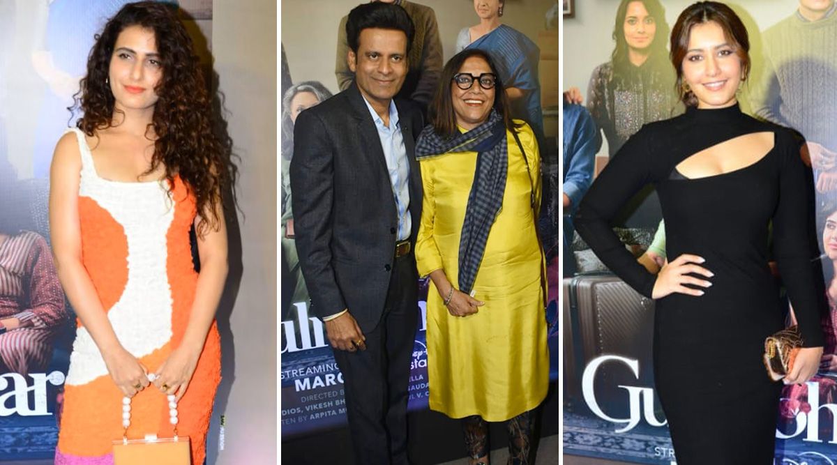 Gulmohar Launch: Fatima Sana Shaikh, Manoj Bajpayee and Raashi Khanna Arrive in Style for the Screening in Mumbai