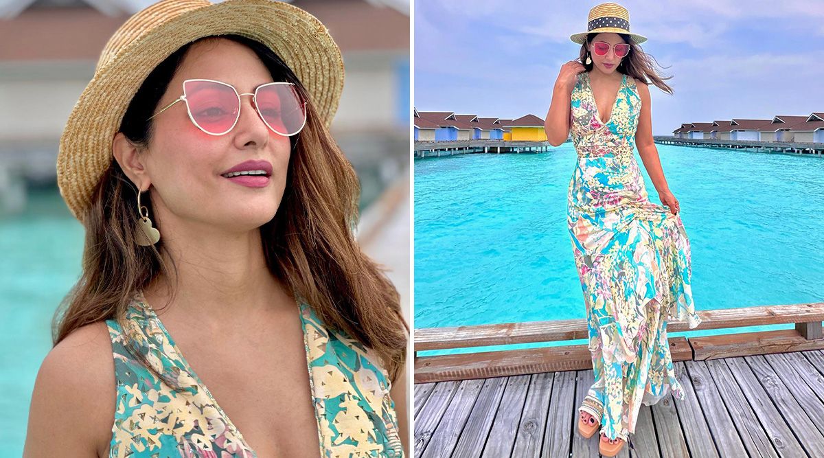 Hina Khan looked drop-dead gorgeous in a floral printed maxi dress; See pics!