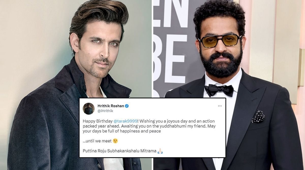 War 2: Hrithik Roshan Fuels Speculation Of Collaboration As He Wishes Jr. NTR On His Birthday; Says ‘Awaiting You On The Yuddhabhumi’