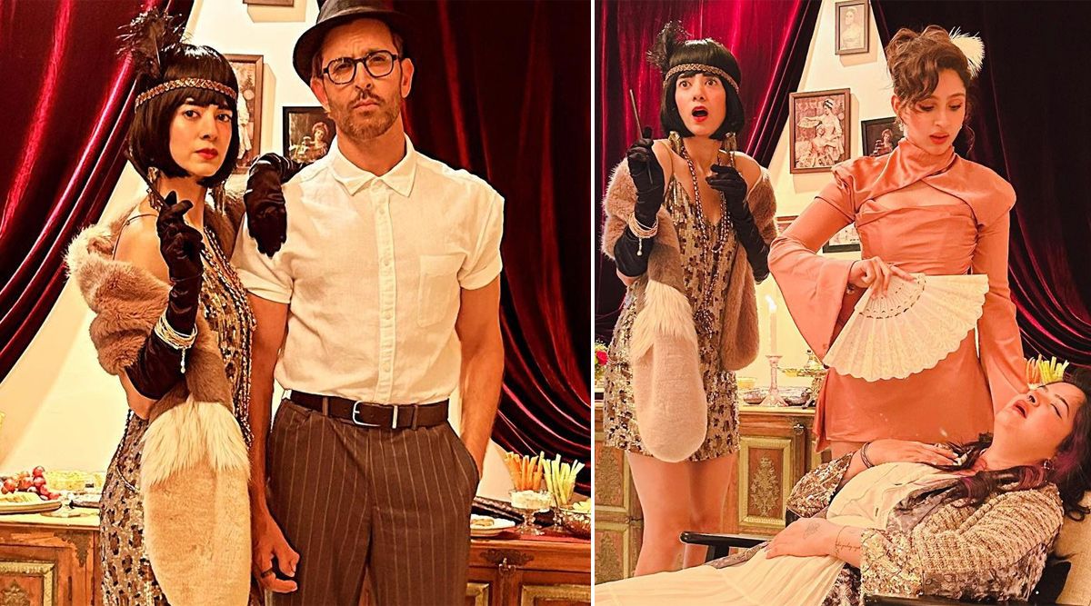 Hrithik Roshan and Saba Azad Recreate the Glamour of the Roaring Twenties for Pashmina Roshan’s Birthday!