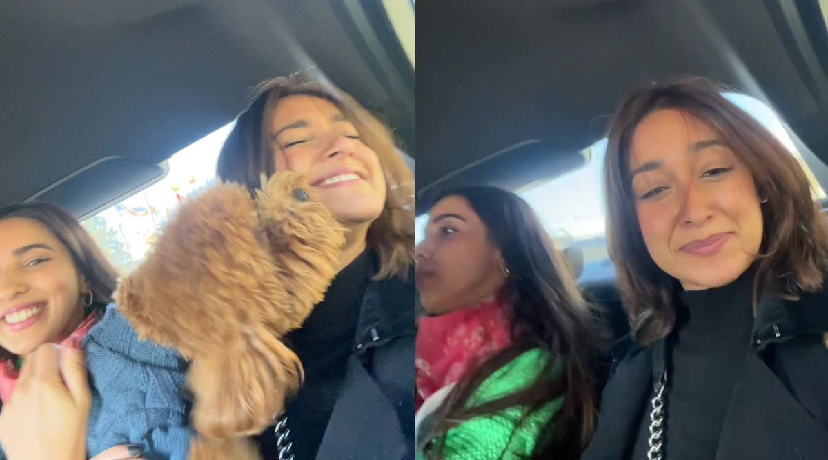 Ileana D'Cruz enjoys a weekend car ride with her dog