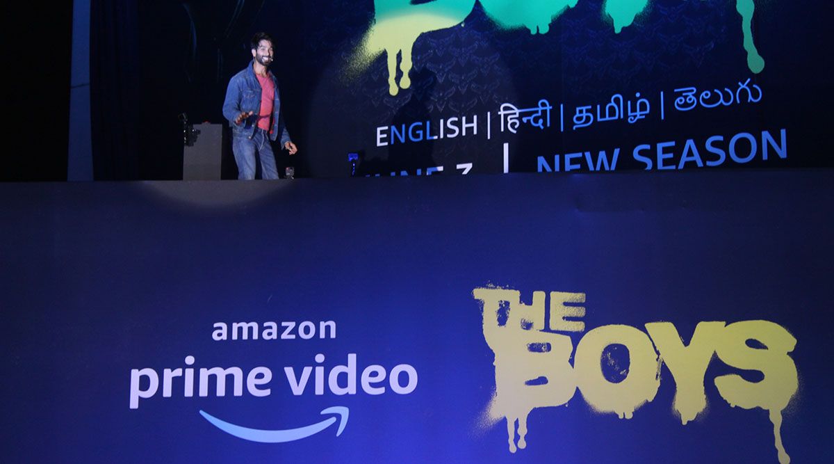 Shahid Kapoor promotes Amazon Prime Video's The Boys Season 3 