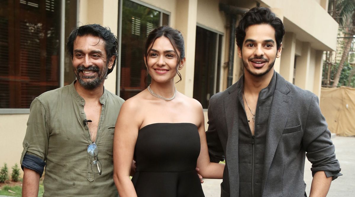 Pippa Cast Ishaan Khatter, Mrunal Thakur And Director Raja Menon Spotted At Jw Juhu