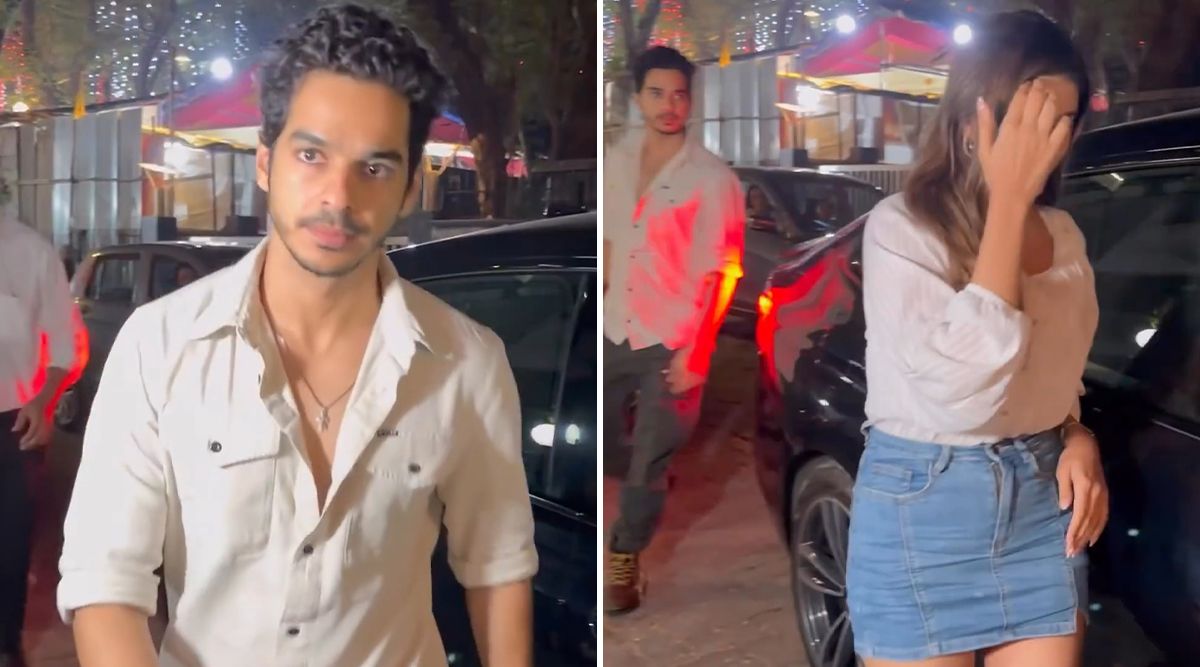 Check Out Ishaan Khatter Spotted With Rumoured Girlfriend Chandni Bainz For A Romantic Dinner Outing! (Watch Video)