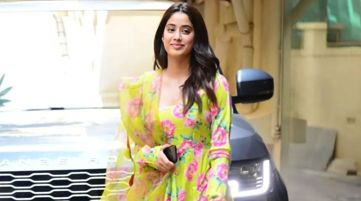 Janhvi Kapoor's airy flower-printed ethnic outfit, which costs Rs 14,000, is ideal for an office Diwali party