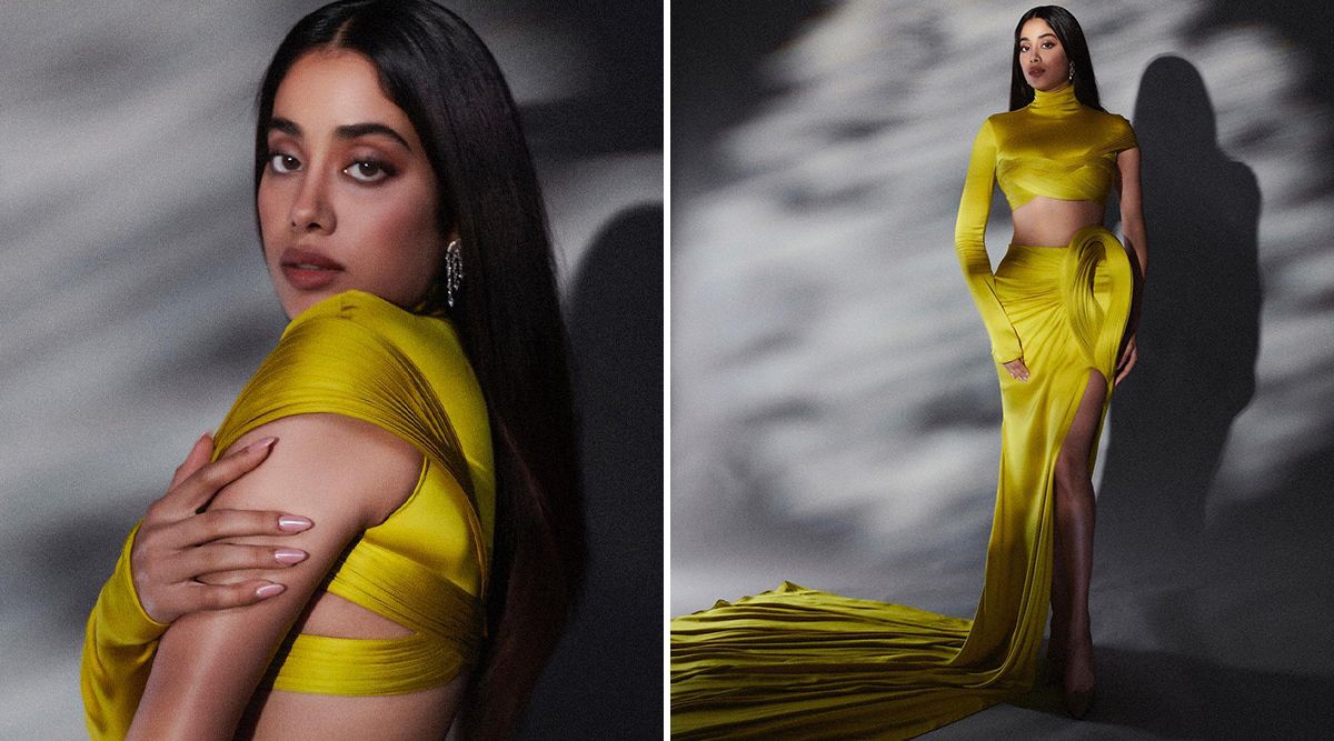 Oh No! Janhvi Kapoor  ALMOST FALLS  Because  Of Her Outfit At An Award Show; Gets Trolled (Watch Video)
