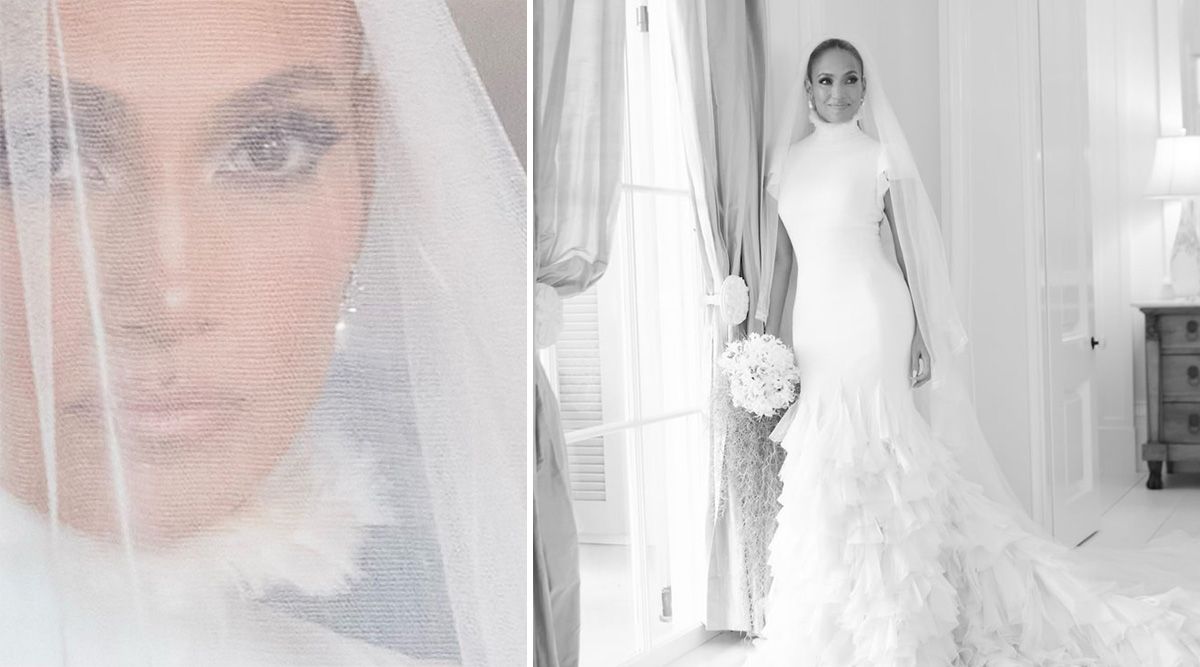 Jennifer Lopez unveiled her Georgia WEDDING DRESS for the first time; take a look!