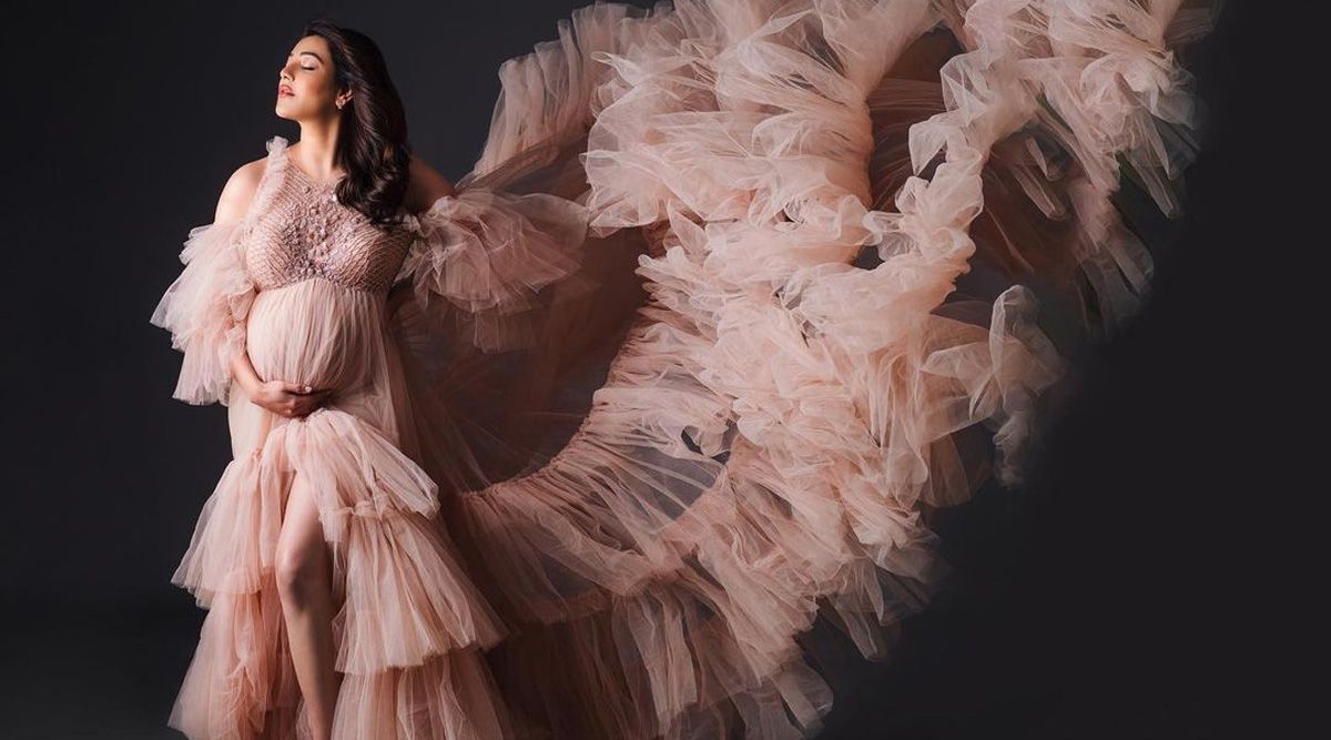 Kajal Aggarwal drops ethereal pic flaunting baby bump in ruffled gown with an emotional note on motherhood: See pic