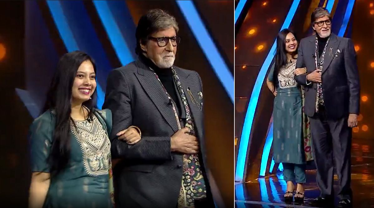 Big B ‘sets the fire on’ doing a ramp walk on the sets of KBC 14