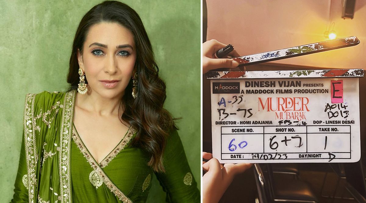 Actress Karisma Kapoor initiates shoot for her upcoming movie, 'Murder Mubarak'; Check PICS!