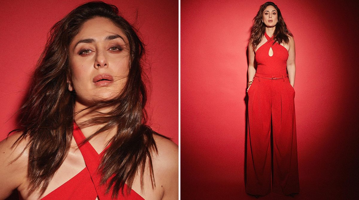 Kareena Kapoor Khan looks THEEKHI MIRCHI in red jumpsuit; Look at her FLAMING HOT pictures!