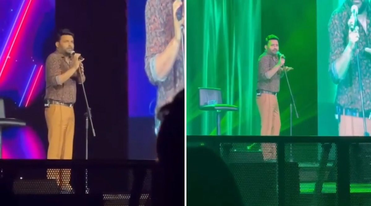 At a concert in Melbourne, Kapil Sharma performs the Mohammad Rafi song 'Parda hai Parda' as a tribute