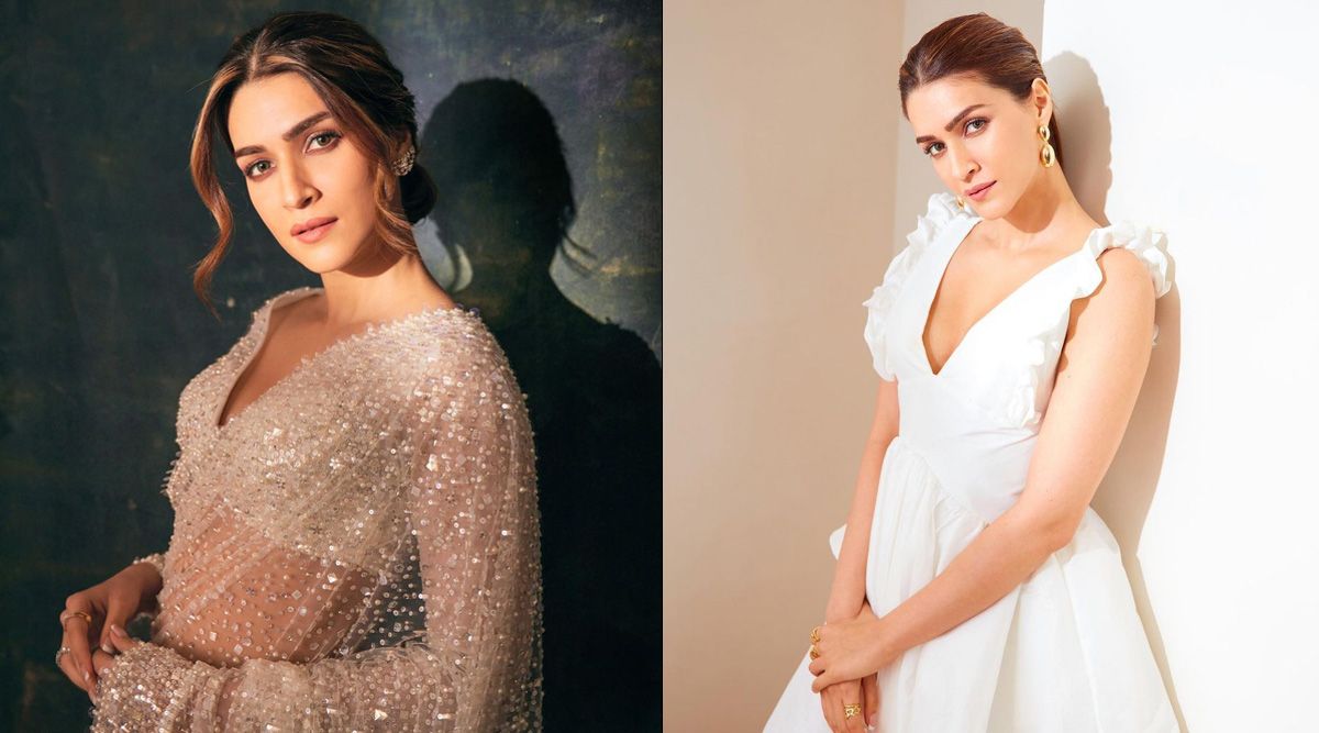 Kriti Sanon appears OUTRAGEOUS in a white dress and saree; Outfit details inside!