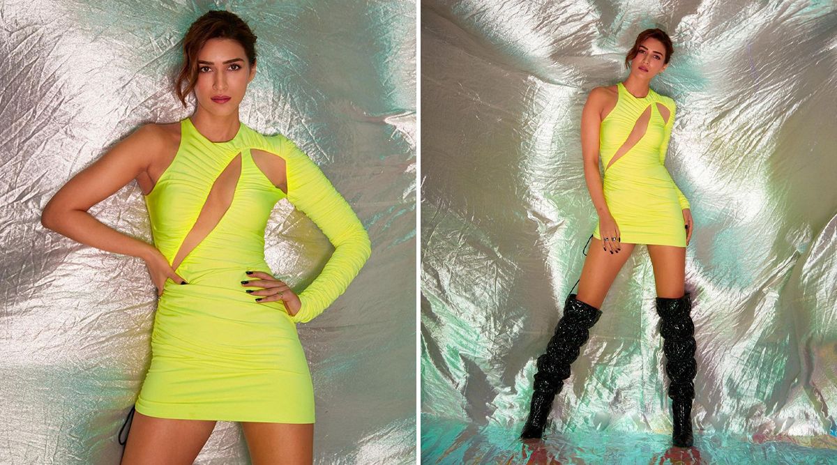 Bhediya Star Kriti Sanon Spreads Neon Magic In This David Koma Dress Check Out Her Pictures 4795