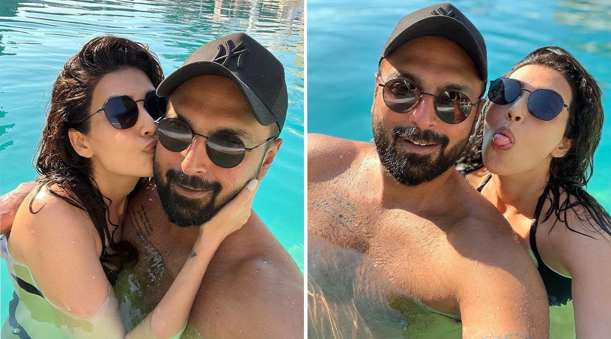 Karishma Tanna enjoys her vacation with her husband Varun Bangera at the pool; check out the new post