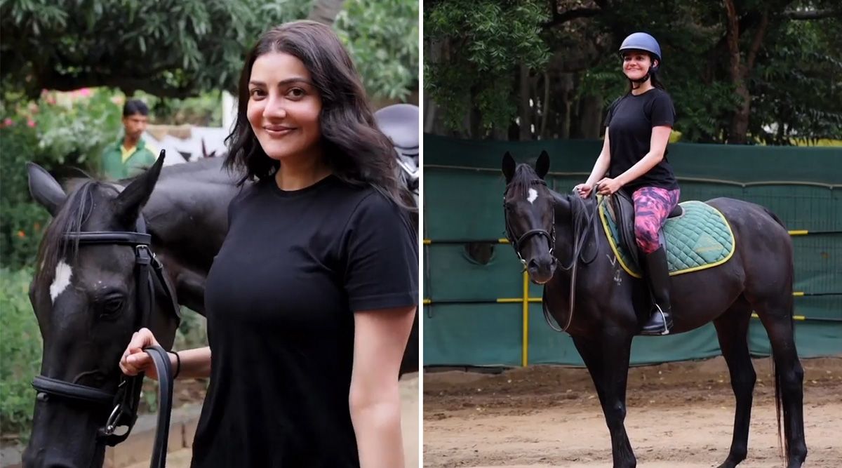Indian 2: Kajal Aggarwal shares her excitement about getting back to work post-pregnancy; shares a video of her learning horse ride