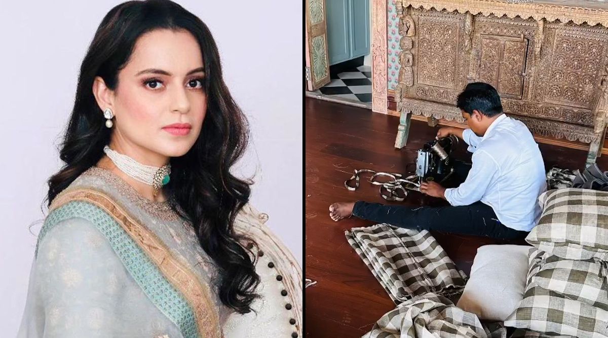 Kangana Ranaut shares a glimpse of her Mumbai house as it has undergone renovation; Watch PICS!