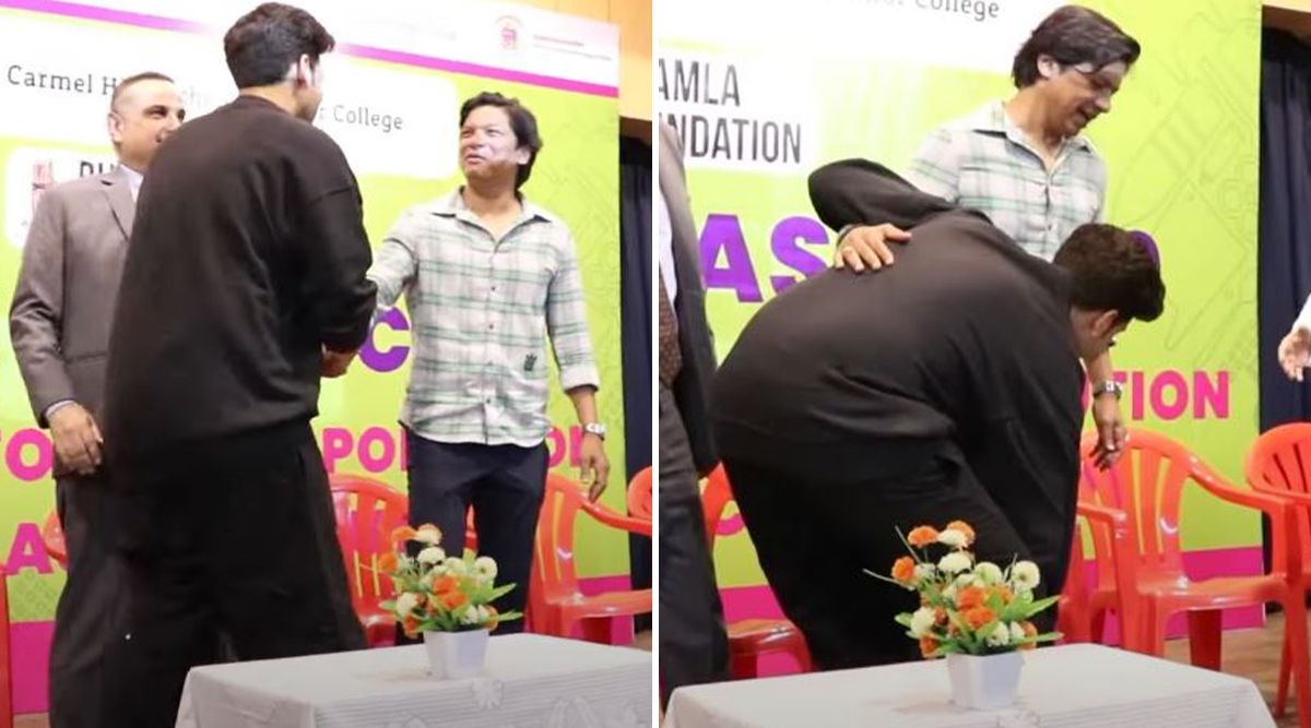 Karan Kundrra Pays Respect To Singer Shaan By Touching His Feet At An Event (Watch Video)