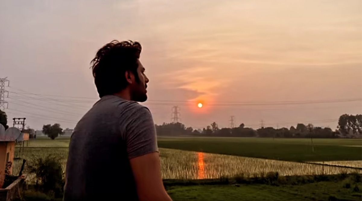 Kartik Aaryan shares a serene picture of enjoying the sunset in Haryana