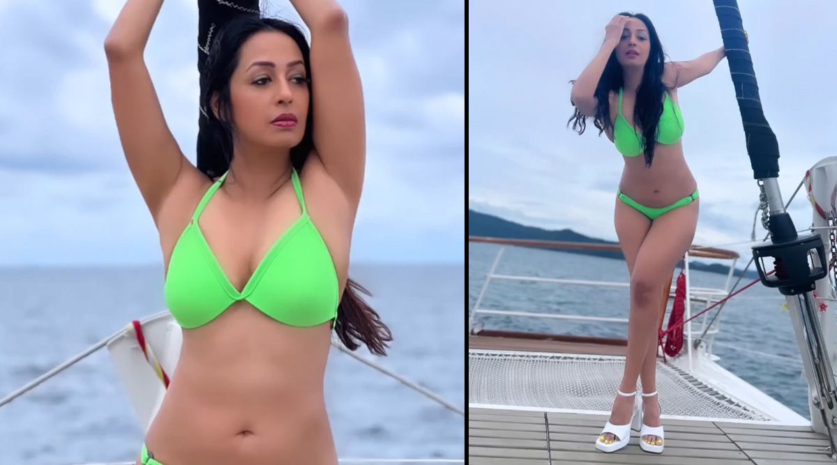Kashmera Shah flaunts her curves in a neon bikini; Check out her sizzling PICS!
